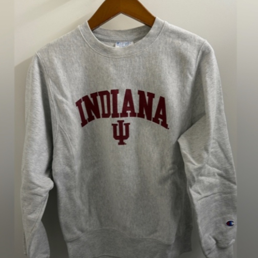 Vintage style Indiana University IU champion reverse weave sweatshirt.